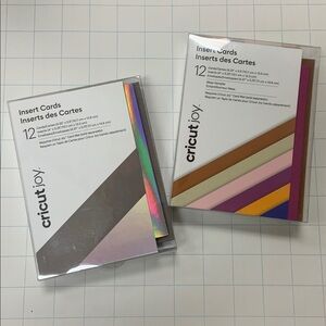 NWT Cricut Joy Insert Cards set of 2